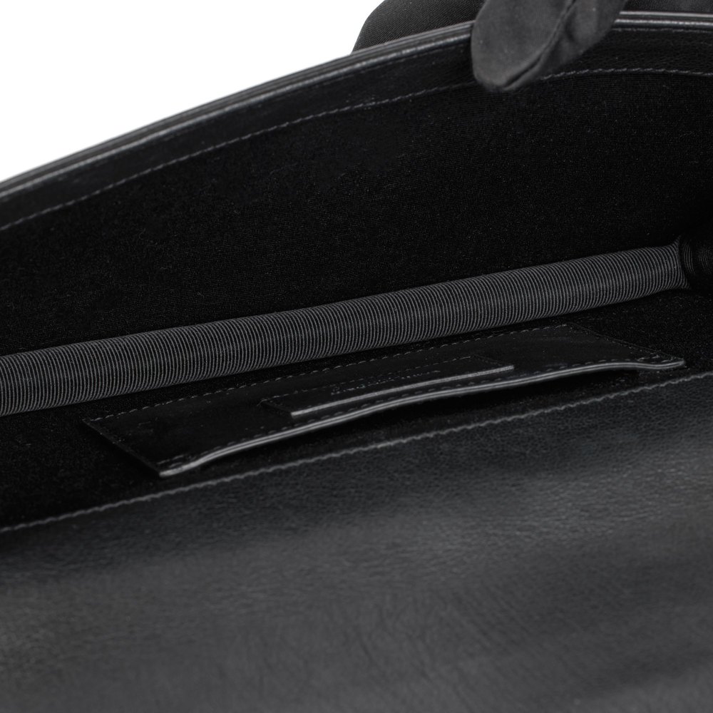 SAINT LAURENT Black Calfskin Leather Silver Studded Clutch .Clutch - Picture 8 of 9